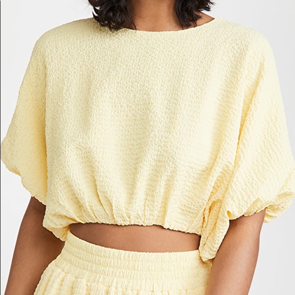 Endless Rose yellow matching set with skirt and crop top